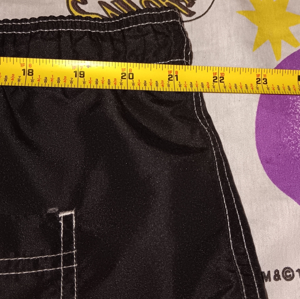 90s Highland Flame Swimming Swim Trunks Vintage Flames Fire Board Shorts Tribal - Picture 4 of 5